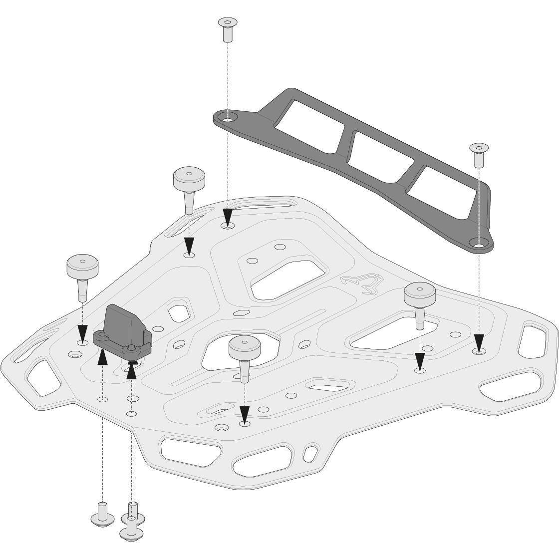 SW-MOTECH QUICK-LOCK Adventure-Rack Adapterkit für Givi Monolock SW-MOTECH QUICK-LOCK Adventure-Rack Adapterkit für Givi Monolock von SW-MOTECH