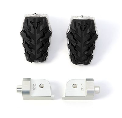 SW-Motech Evo, Fußrastenkit verstellbar - Silber/Schwarz SW-Motech Evo, Fußrastenkit verstellbar - Silber/Schwarz von SW-Motech