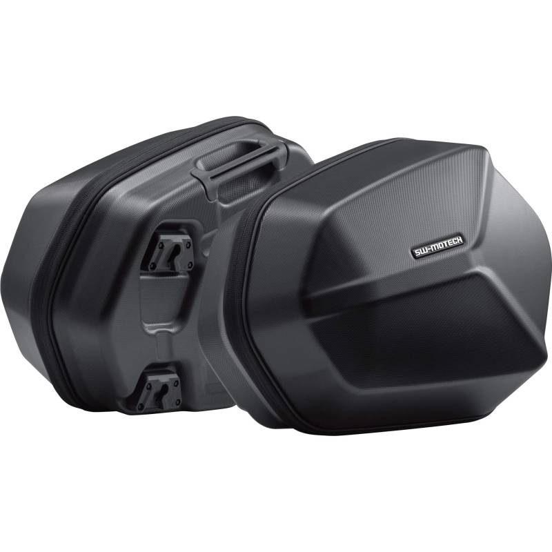 SW-Motech Motorrad Satteltaschen für Motorrad Taschen Seitenkofferpaar Aero ABS 50 Liter schwarz für Quick-Lock, Unisex, Multipurpose, Ganzjährig von SW-Motech