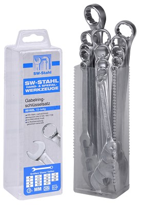 Sw Stahl Gabelringschlüsselsatz, 6-22 mm, 15-teilig [Hersteller-Nr. 00162L] von SW STAHL