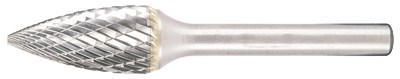 Sw Stahl Hartmetall Frässtift, spitzgebogen, 12 mm [Hersteller-Nr. 82555L-10] von SW STAHL