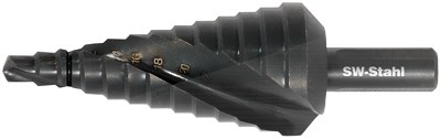 Sw Stahl Stufenbohrer, HSS-G TiN, 6-30 mm, Spiralform [Hersteller-Nr. 82417L] von SW STAHL
