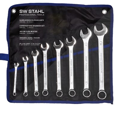 Sw Stahl Gabelringschlüsselsatz, 6-19 mm, 8-teilig [Hersteller-Nr. 00908L] von SW STAHL