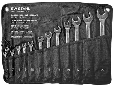 Sw Stahl Gabelringschlüsselsatz, 6-22 mm, 12-teilig [Hersteller-Nr. 00912L] von SW STAHL