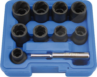 Sw Stahl Spiralnuteneinsätze, 1/2, 10-19 mm, 10-teilig [Hersteller-Nr. 05545L] von SW STAHL