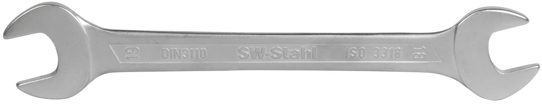 SW-Stahl 00110L Doppelgabelschlüssel SW 18 und 19 mm I Gabelschlüssel I Maulschlüssel offen I Doppelmaulschlüssel 18x19 mm I Schraubenschlüssel SW-Stahl 00110L Doppelgabelschlüssel SW 18 und 19 mm I Gabelschlüssel I Maulschlüssel offen I Doppelmaulschlüssel 18x19 mm I Schraubenschlüssel von SW-Stahl