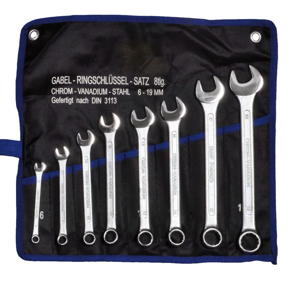 SW-Stahl 00908L Gabelringschlüsselsatz 6-19 mm, 8-teilig I Ringschraubenschlüssel I Doppel-Schraubenschlüssel I Ringschlüssel-Set I Maulschlüssel I Ringmaulschlüssel SW-Stahl 00908L Gabelringschlüsselsatz 6-19 mm, 8-teilig I Ringschraubenschlüssel I Doppel-Schraubenschlüssel I Ringschlüssel-Set I Maulschlüssel I Ringmaulschlüssel von SW-Stahl
