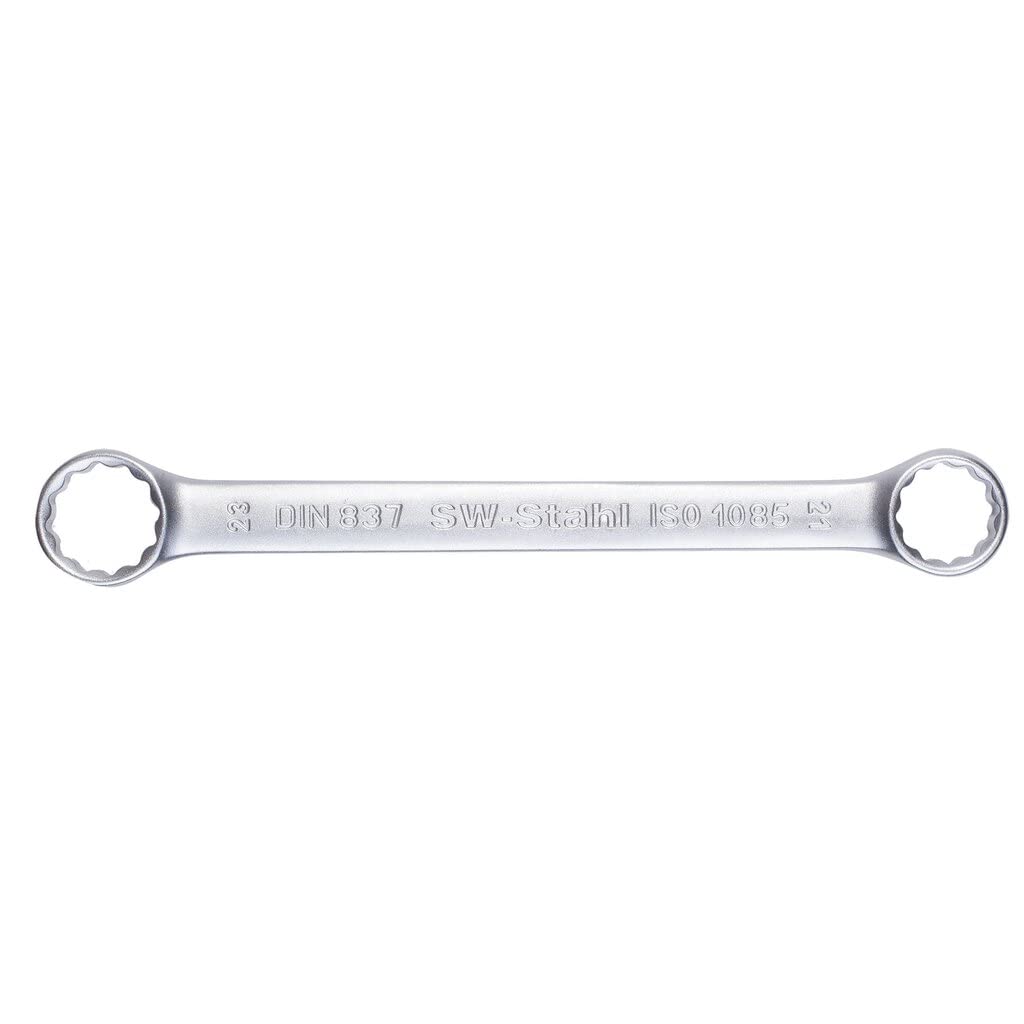 SW-Stahl 01314L Doppelringschlüssel 21 x 23 mm flach I gerade Ausführung I 12-kant I Ringschraubenschlüssel I Doppel-Schraubenschlüssel I Ringschlüssel SW-Stahl 01314L Doppelringschlüssel 21 x 23 mm flach I gerade Ausführung I 12-kant I Ringschraubenschlüssel I Doppel-Schraubenschlüssel I Ringschlüssel von SW-Stahl