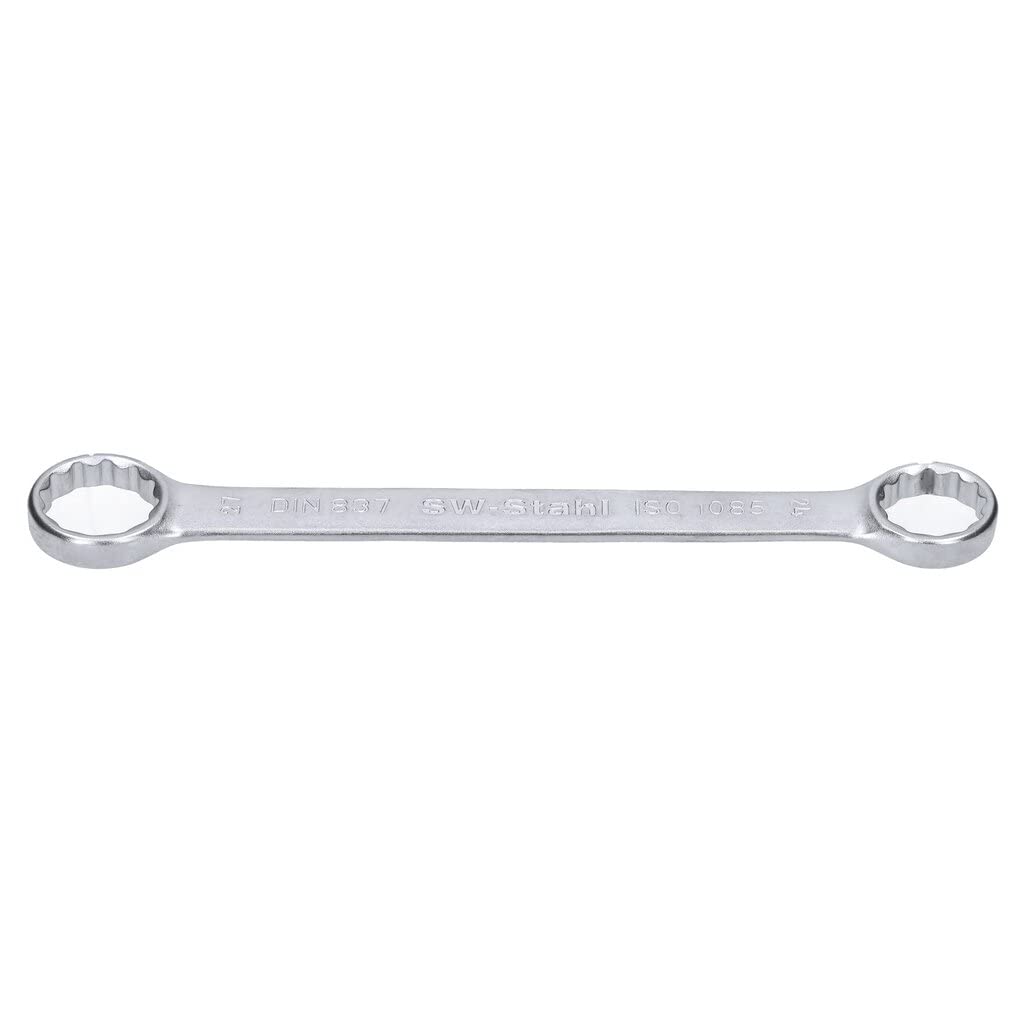SW-Stahl 01316L Doppelringschlüssel 24 x 27 mm flach I gerade Ausführung I 12-kant I Ringschraubenschlüssel I Doppel-Schraubenschlüssel I Ringschlüssel SW-Stahl 01316L Doppelringschlüssel 24 x 27 mm flach I gerade Ausführung I 12-kant I Ringschraubenschlüssel I Doppel-Schraubenschlüssel I Ringschlüssel von SW-Stahl