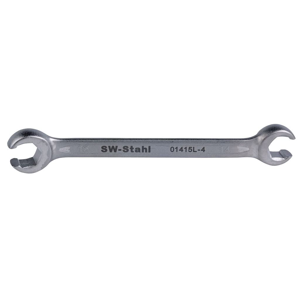 SW-Stahl 01415L-4 Bremsleitungsschlüssel, 14 x 15 mm I kfz Bremsleitungsschlüssel I offener Ringschlüssel KFZ I Bremsleitung Werkzeug I Sechskant aus Chrom Vanadium SW-Stahl 01415L-4 Bremsleitungsschlüssel, 14 x 15 mm I kfz Bremsleitungsschlüssel I offener Ringschlüssel KFZ I Bremsleitung Werkzeug I Sechskant aus Chrom Vanadium von SW-Stahl