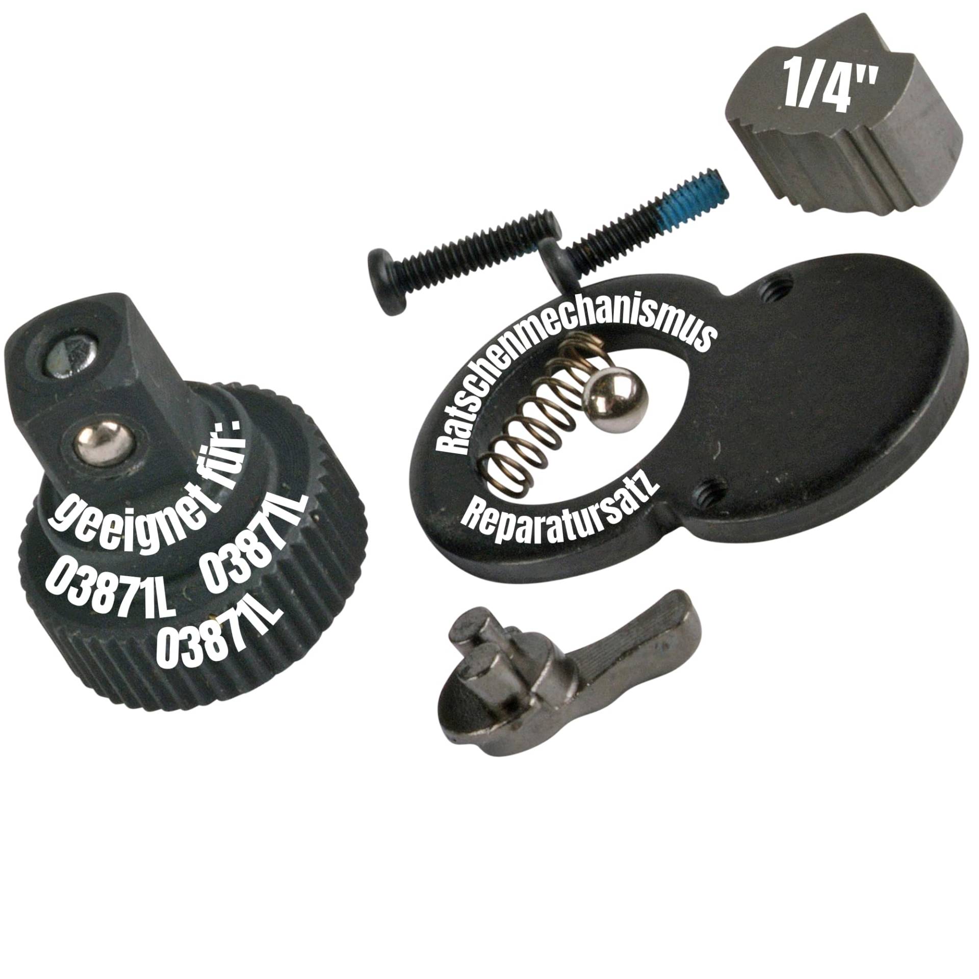 SW-Stahl 03811L-REP Reparatursatz Ratschenmechanismus 1/4 Zoll I Ratschen-Reparatur Set für Drehmomentschlüssel 03809L, 03811L und 03871L I Reparatur-Satz für Knarrenkopf SW-Stahl 03811L-REP Reparatursatz Ratschenmechanismus 1/4 Zoll I Ratschen-Reparatur Set für Drehmomentschlüssel 03809L, 03811L und 03871L I Reparatur-Satz für Knarrenkopf von SW-Stahl