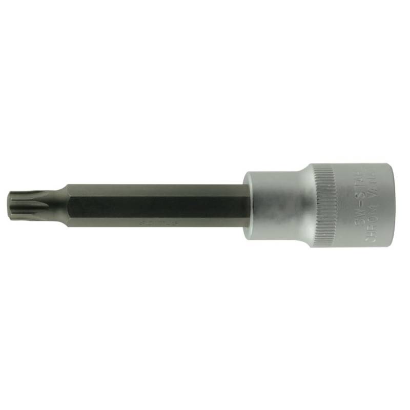 SW-Stahl 05394L Schraubendrehereinsatz, 1/2 I T-Profil I T50 x 140mm I Schraubendreher-Einsatz für Torx I Sechskant Einsatz von SW-Stahl