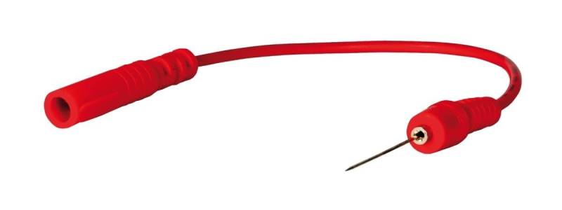 SW-Stahl 32225L-14 Prüfkabel mit Punktiernadel, rot, 220 mm I Auto Diagnosekabel I Elektrik Testleitung I Fahrzeugprüfkabel I Punktierprüfkabel AutoI Kfz Elektrik Zubehör von SW-Stahl