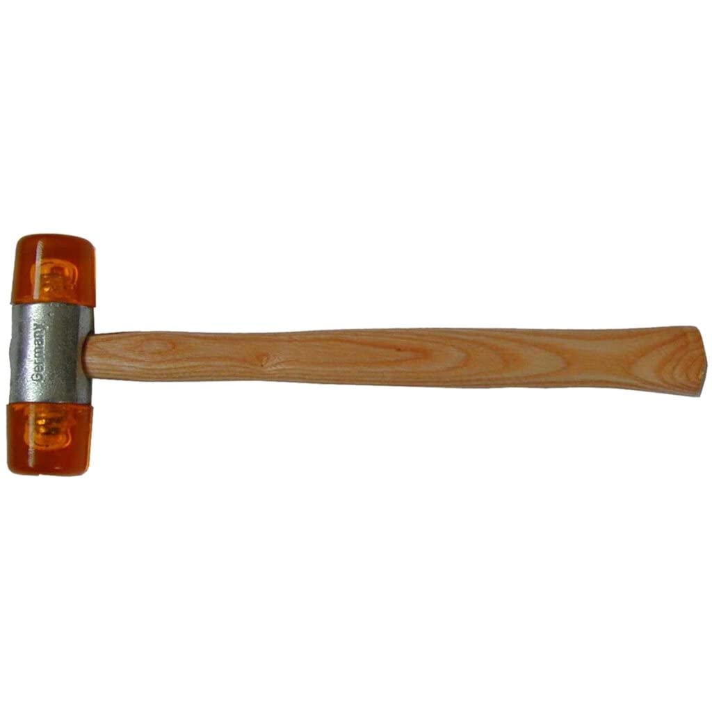 SW-Stahl 51102L Plastikhammer 35 mm mit Esche-Holzstiel I Hammer aus Plastik 390 g I Kunststoffhammer von SW-Stahl