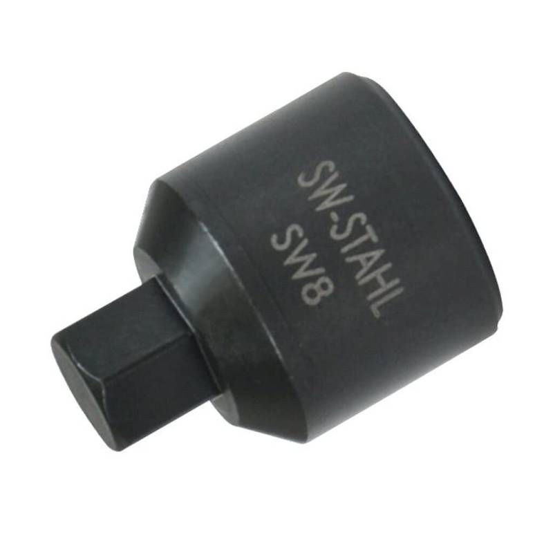 SW-Stahl 01412L Bremssatteleinsatz, 8 x 24 mm I Bremskolben Rückstellwerkzeug 3/8 Zoll | geeignet für Audi A4, A6, A8, TT und weitere Bremssättel | Brünierte Oberfläche von SW-Stahl