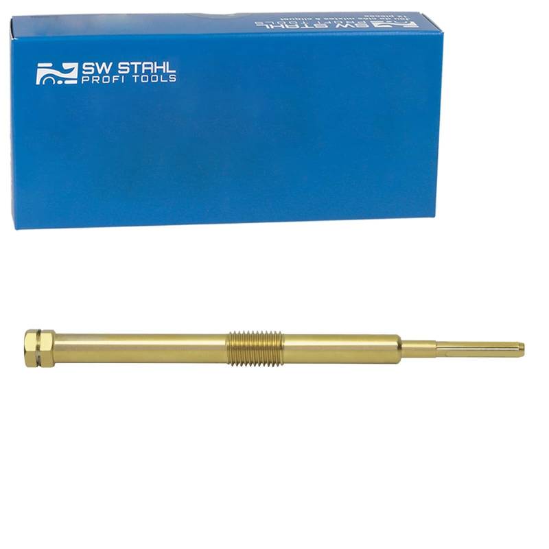 SW-Stahl 03668L-2 Reibahle, TIN beschichtet, M10 x 1,25 x 137 mm I Reibahle M10 x 1,25 I Glühkerzenkanal Reinigen I Diesel Glühkerze Reiniger I Werkzeug Toyota Auris, Corolla, Yaris von SW-Stahl