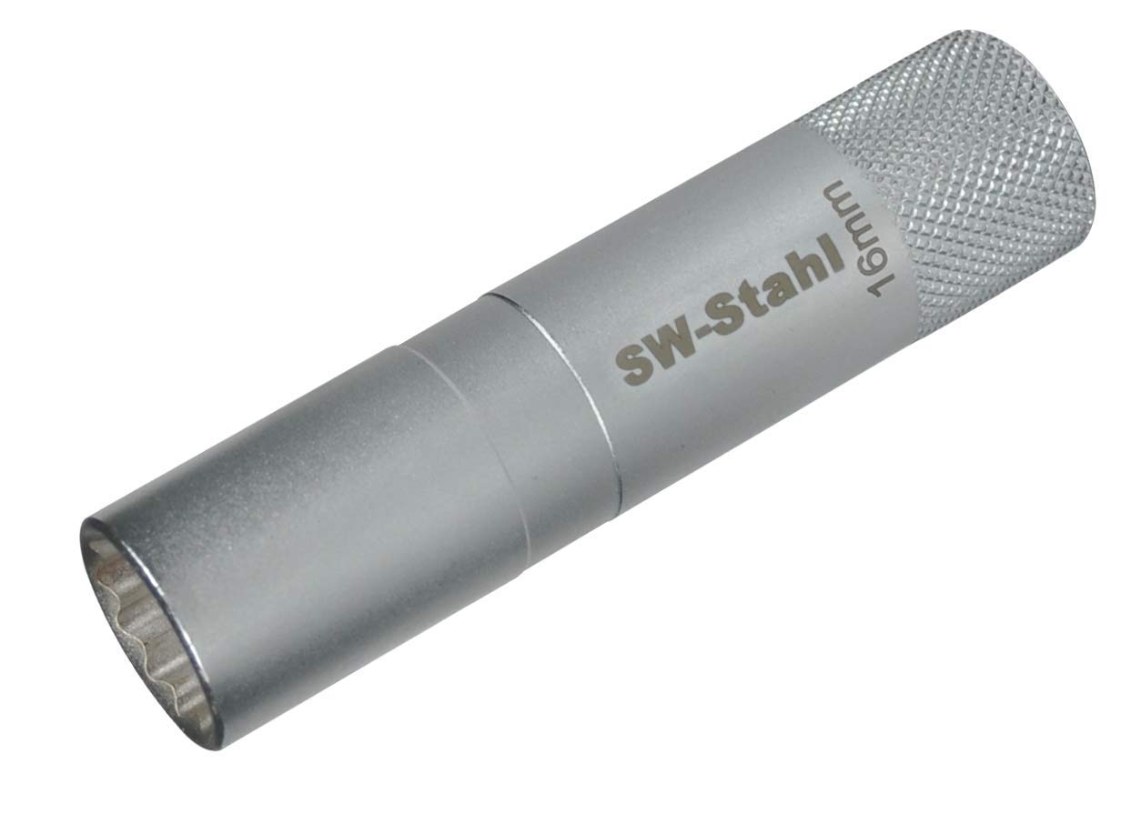 SW-Stahl Kerzeneinsatz 3/8 Zoll SW 16 mm, 12-Kant, 03146L von SW-Stahl