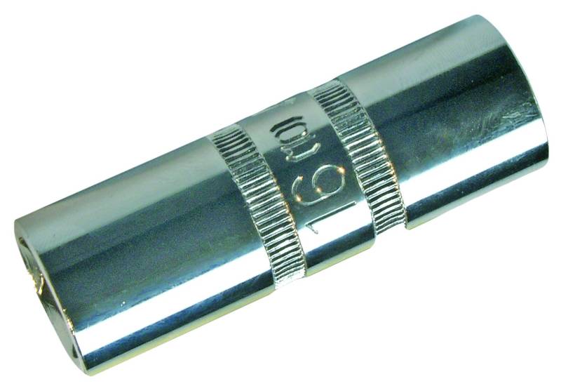 SW-Stahl 03165L Zündkerzeneinsatz 1/2 Zoll I Zündkerzennuss 21 mm Magnet I Zündkerzeneinsatz Lang I Zündkerzennuss mit Dauermagnet I Zündkerzenschlüssel Chrom Vanadium von SW-Stahl