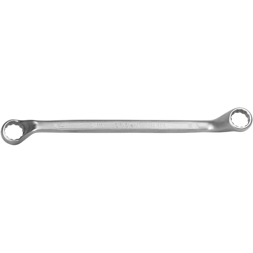 SW-Stahl 01212L Doppelringschlüssel 16 x 17 mm mit tief gekröpften Ringköpfen I Ringschraubenschlüssel I Doppel-Schraubenschlüssel I Ringschlüssel gekröpft SW-Stahl 01212L Doppelringschlüssel 16 x 17 mm mit tief gekröpften Ringköpfen I Ringschraubenschlüssel I Doppel-Schraubenschlüssel I Ringschlüssel gekröpft von SW-Stahl