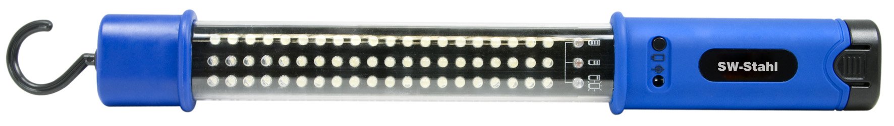 SW-Stahl S9722 LED-Werkstattleuchte I praktische kabellose Werkstattlampe I 60 superhelle 500lm I Mit 3-Stunden Batteriestandsanzeige I Inkl. 230V Netzadapter I LED Arbeitsleuchte für Garage SW-Stahl S9722 LED-Werkstattleuchte I praktische kabellose Werkstattlampe I 60 superhelle 500lm I Mit 3-Stunden Batteriestandsanzeige I Inkl. 230V Netzadapter I LED Arbeitsleuchte für Garage von SW-Stahl