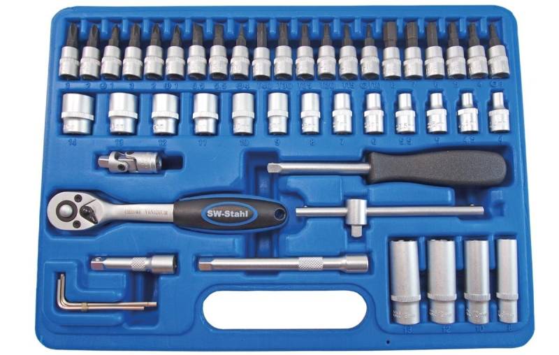 SW-Stahl Werkzeugset 06455L Werkzeugsatz,Steckschlüsselsatz,Werkzeug Set,Werkzeug Kit von SW-Stahl