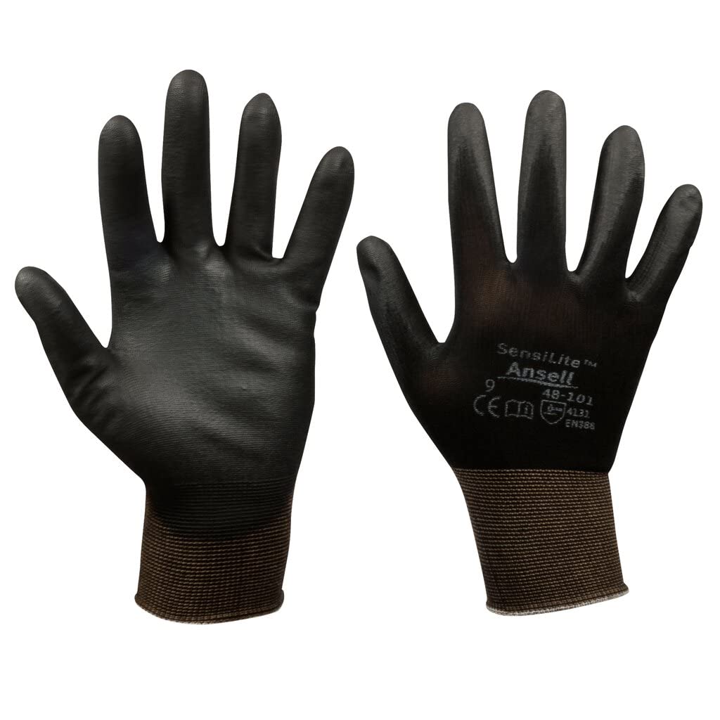 SW-Stahl Z636 Nylon Feinstrickhandschuhe Größe 9/L I schwarze Arbeitshandschuhe 5 Paare mit PU-Beschichtung SW-Stahl Z636 Nylon Feinstrickhandschuhe Größe 9/L I schwarze Arbeitshandschuhe 5 Paare mit PU-Beschichtung von SW-Stahl