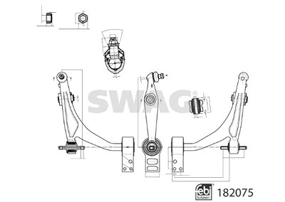 Swag Lenker, Radaufhängung [Hersteller-Nr. 33108498] für Alfa Romeo von SWAG