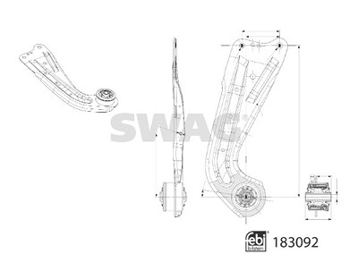 Swag Lenker, Radaufhängung [Hersteller-Nr. 33108824] für Skoda, VW von SWAG
