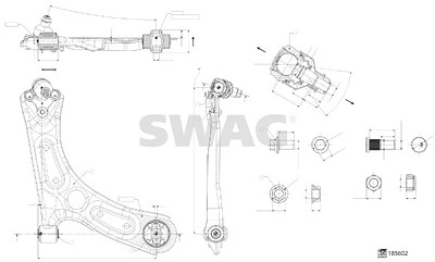 Swag Lenker, Radaufhängung [Hersteller-Nr. 33110000] für Hyundai, Kia von SWAG