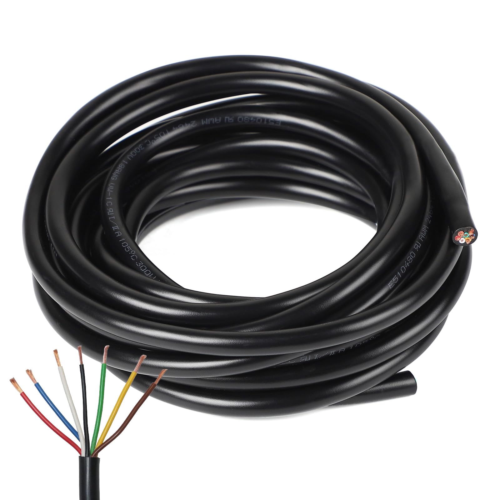 SWAWIS 5M Fahrzeugkabel 7 Adrig 0.8mm² Anhängerkabel 7 Polig Anhänger Kabel Flexible Fahrzeugleitung Rundkabel Kupferkern für LKW KFZ RV Verschiedene Anwendungen SWAWIS 5M Fahrzeugkabel 7 Adrig 0.8mm² Anhängerkabel 7 Polig Anhänger Kabel Flexible Fahrzeugleitung Rundkabel Kupferkern für LKW KFZ RV Verschiedene Anwendungen von SWAWIS