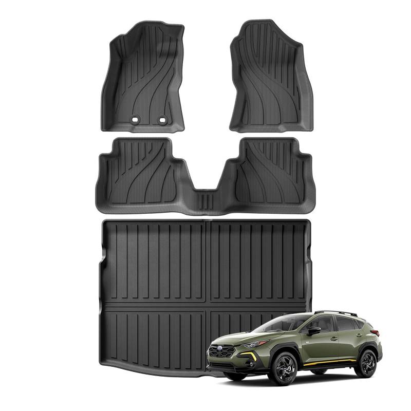 Kofferraum Cargo Schutzmatte Für Crosstrek 2024 Auto Fußmatten Cargo-Liner Trunk Pad Links Ruder von SWDJILNV