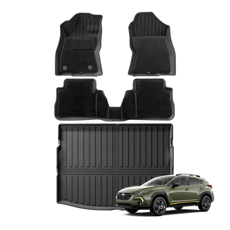 Kofferraum Cargo Schutzmatte Für Crosstrek 2024 Auto Fußmatten Cargo-Liner Trunk Pad Links Ruder von SWDJILNV