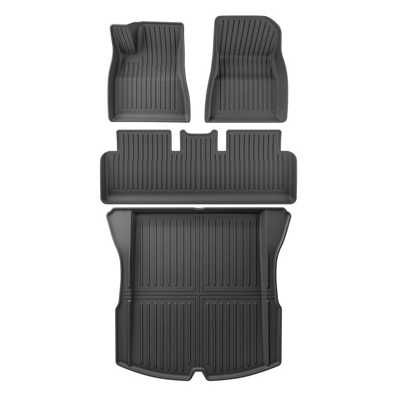 Kofferraum Cargo Schutzmatte Für Model 3 Highland 2023 2024 Auto Fußmatten Cargo-Liner Trunk Pad Zubehör Links Ruder von SWDJILNV