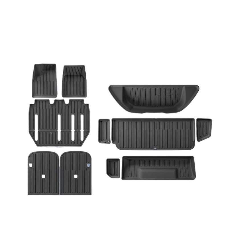Kofferraum Cargo Schutzmatte Für Model X 2023 2024 Auto Fußmatten Cargo-Liner Trunk Pad Links Ruder von SWDJILNV