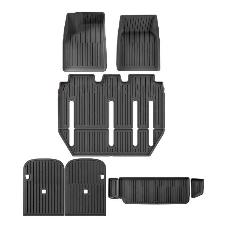 Kofferraum Cargo Schutzmatte Für Model X 2024 5/6/7 Sitz Auto Fußmatten Cargo-Liner Trunk Pad Links Ruder von SWDJILNV