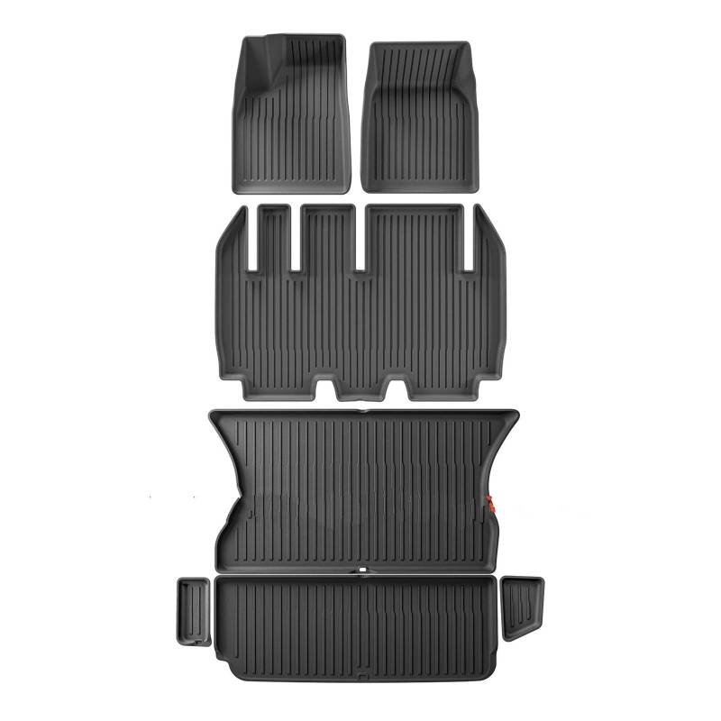 Kofferraum Cargo Schutzmatte Für Model X 2024 5/6/7 Sitz Auto Fußmatten Cargo-Liner Trunk Pad Links Ruder von SWDJILNV