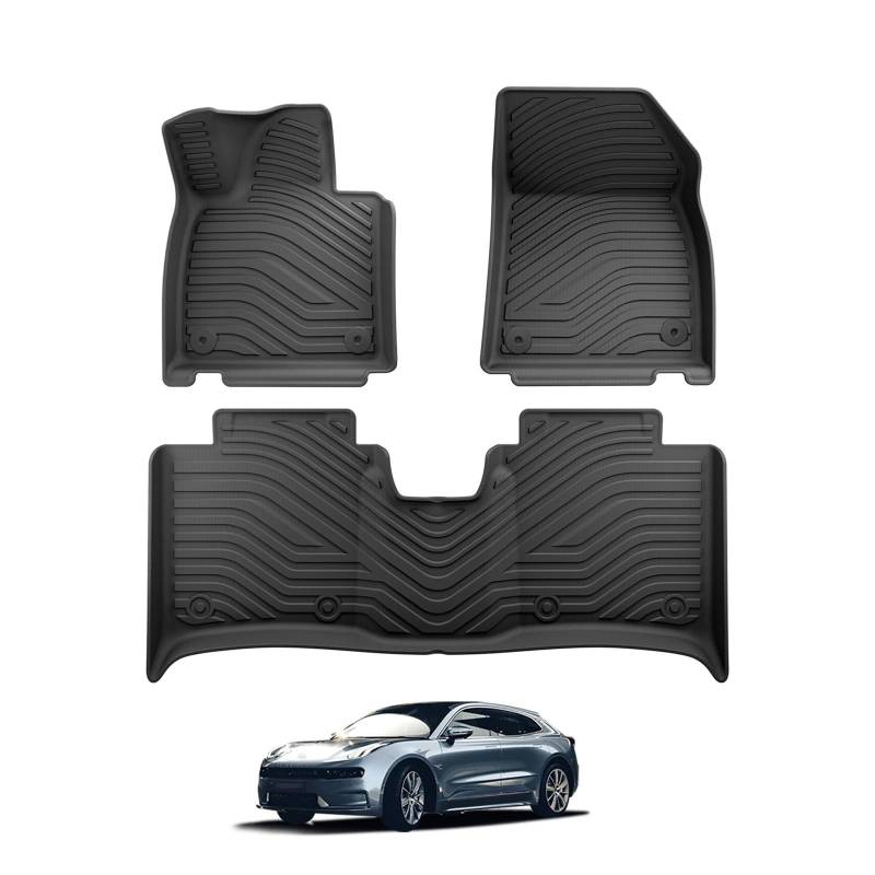 Kofferraum Cargo Schutzmatte Für ZEEKR 001 Fußmatten Set Links Ruder Auto Fußmatten Cargo-Liner Trunk Pad von SWDJILNV