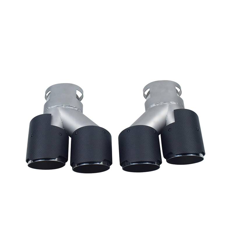 Auto-Endrohre Für G20 G21 M340i G42 M240i Auspuff Edelstahl Schalldämpfer Spitze Auto Auspuff Endrohr 1 Paar Auspuffblenden (Farbe : Carbon Fiber D) von SWEPER