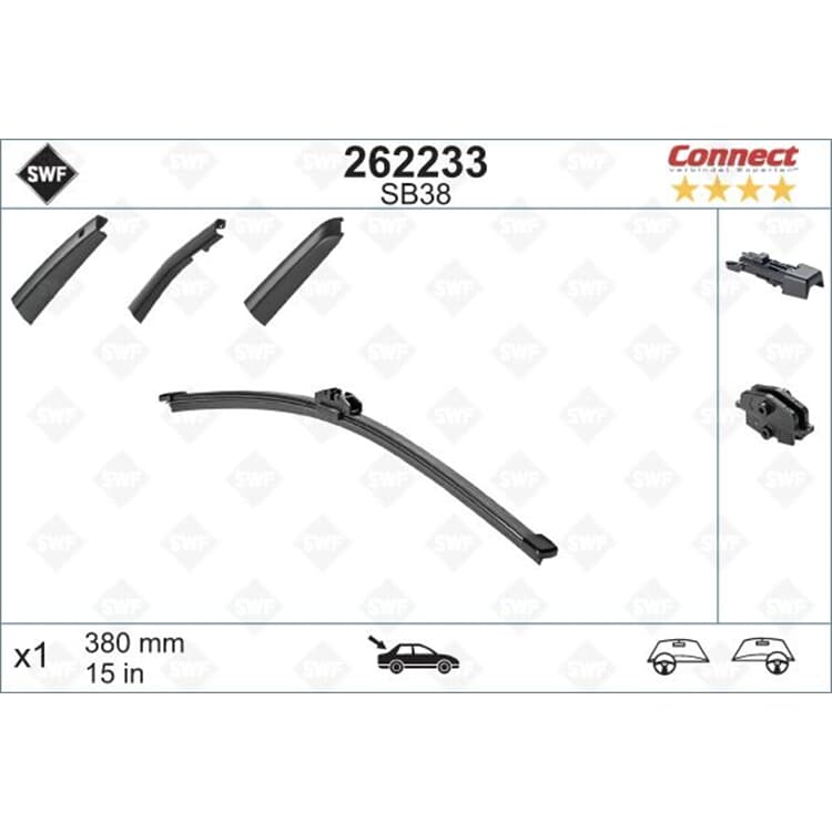 SWF Scheinbenwischer Audi A4 Q5 VW Tiguan Volvo Xc60 von SWF