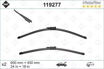 Swf Wischblatt [Hersteller-Nr. 119277] für Alpina, BMW von SWF