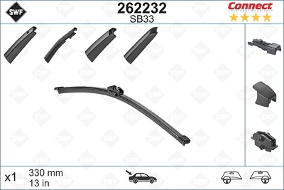 Swf Wischblatt [Hersteller-Nr. 262232] für Alpina, Audi, BMW, Cupra, Ford, Land Rover, Mercedes-Benz, Porsche, Seat, Skoda, Volvo, VW von SWF