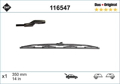 Swf Wischblatt [Hersteller-Nr. 116547] für BMW, Ford, Renault, Volvo von SWF