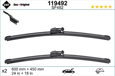 Swf Wischblatt [Hersteller-Nr. 119492] für Mazda von SWF
