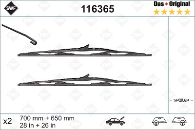 Swf Wischblatt [Hersteller-Nr. 116365] für Mercedes-Benz von SWF