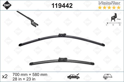 Swf Wischblatt [Hersteller-Nr. 119442] für Opel von SWF