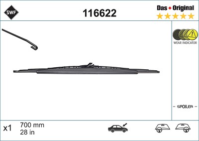 Swf Wischblatt [Hersteller-Nr. 116622] für Peugeot von SWF