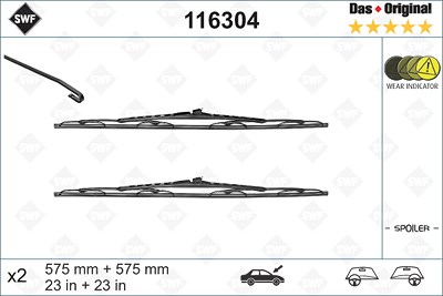 Swf Wischblatt [Hersteller-Nr. 116304] für Saab von SWF