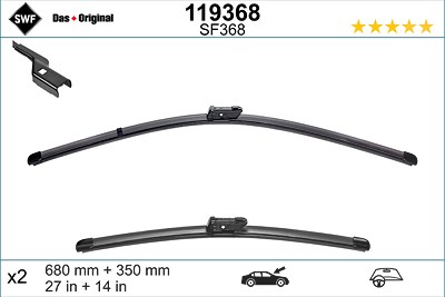 Swf Wischblatt [Hersteller-Nr. 119368] für Mitsubishi, Renault von SWF