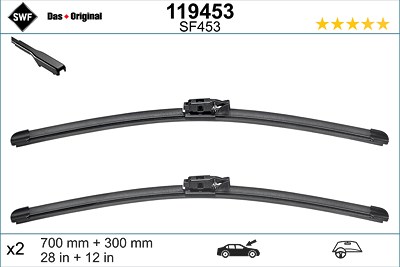 Swf Wischblatt [Hersteller-Nr. 119453] für Mitsubishi, Renault von SWF