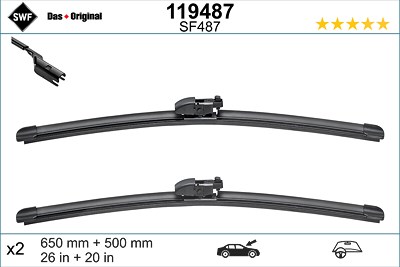 Swf Wischblatt [Hersteller-Nr. 119487] für BMW, Jaguar von SWF